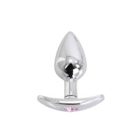 Kiotos - Aluminium Handle Buttplug Pink Gem 2,8 cm