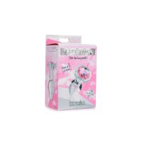 Pink Gem Glass Anal Plug Small