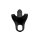 Master Series Hollow Silicone Dildo Strap-on Black