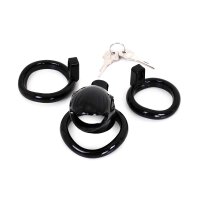 Plastic Chastity Cage Black