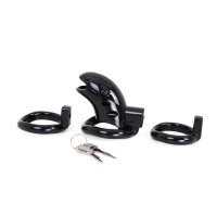 Plastic Chastity Cage Black