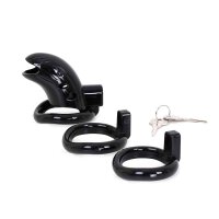Plastic Chastity Cage Black