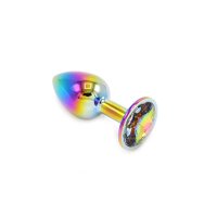 Kiotos - Rainbow Buttplug with Gem S 2,7 cm
