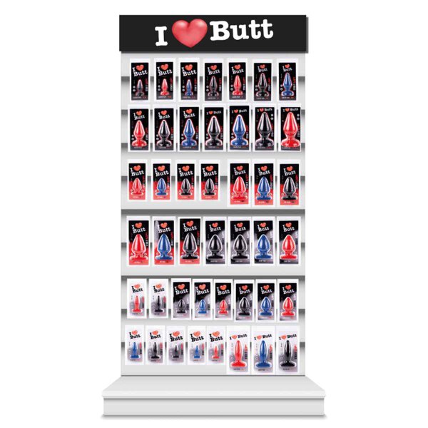 I Love Butt - Classic Plug L Black 7 cm