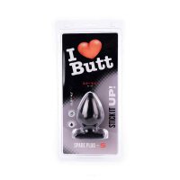 I Love Butt - Spade Plug S Black 5,5 cm