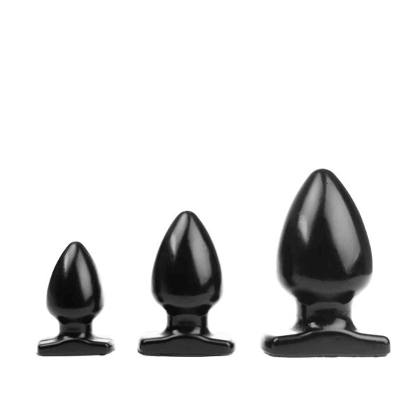 I Love Butt - Spade Plug M Black 7 cm