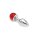 Kiotos - Anal Plug Ball Gem Red 2,8 cm