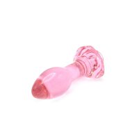 Glass Plug Rose Pink