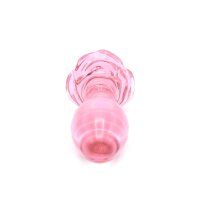Glass Plug Rose Pink
