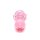Glass Plug Rose Pink
