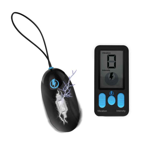 E-Stim Pro Silicone Vibrating Egg with Remote Control