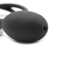 Inflatable Dildo Smooth Black