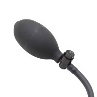 Inflated Anal Spade Plug Black
