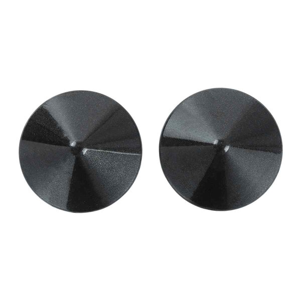 Metal Round Nipple Covers Black