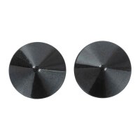 Metal Round Nipple Covers Black