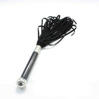 Black Flogger With Acrylic Handle