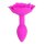 Pink Rose Silicone Anal Plug