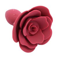 Red Rose Silicone Anal Plug
