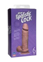 The Realistic Cock - UR3 - 6 Inch - Brown