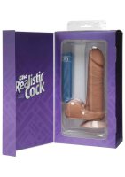 The Realistic Cock - UR3 - 6 Inch - Brown