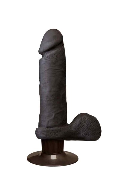 The Realistic Cock - ULTRASKYN - Vibrating 6 Inch - Chocolate