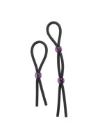 Silicone Cock Ties - Black