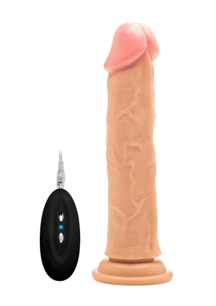 Vibrating Realistic Cock - 9" - Skin