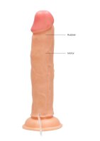 Vibrating Realistic Cock - 9" - Skin