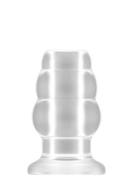No.49 Small Hollow Tunnel Butt Plug 3 Inch Translucent
