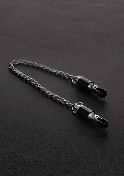 Barrel Tit Clamps with Chain (pair)