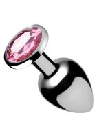 Pink Gem Anal Plug Small Pink