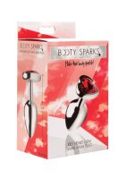 Red Heart Gem Anal Plug Small Red