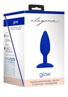 Heating Anal Butt Plug Glow Blue