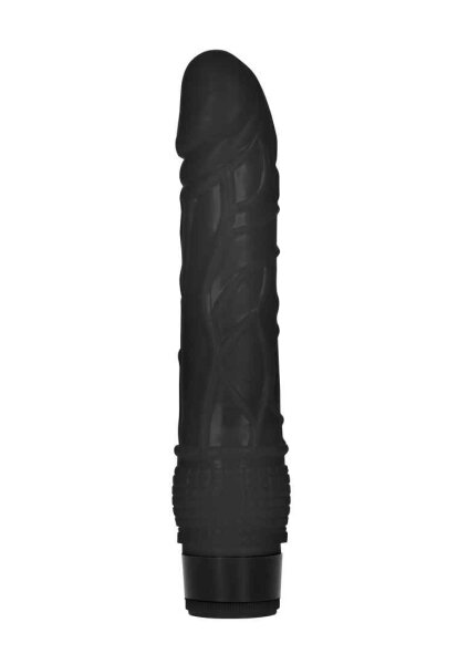 8 Inch Thin Realistic Dildo Vibe Black