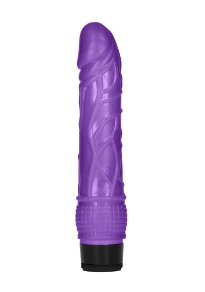 8 Inch Thin Realistic Dildo Vibe Purple