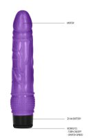 8 Inch Thin Realistic Dildo Vibe Purple