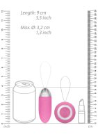 Luca Rechargeable Remote Control Vibrating Egg Pink