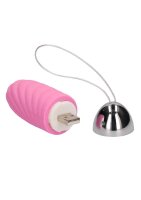 Ethan Rechargeable Remote Control Vibrating Egg Pink