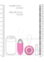 Ethan Rechargeable Remote Control Vibrating Egg Pink