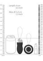 George Rechargeable Remote Control Vibrating Egg Black