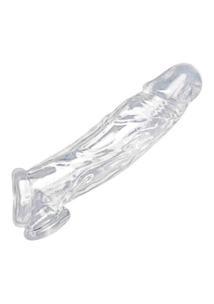 Realistic Clear Penis Enhancer and Ball Stretcher Transparent
