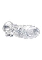 Realistic Clear Penis Enhancer and Ball Stretcher Transparent