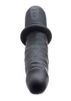 Power Pounder Vibrating and Thrusting Silicone Dildo Black