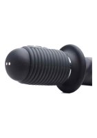 Power Pounder Vibrating and Thrusting Silicone Dildo Black