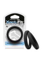 #18 Xact-Fit Cockring 2-Pack Black