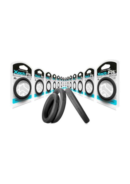 #20 Xact-Fit Cockring 2-Pack Black