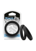 #23 Xact-Fit Cockring 2-Pack Black