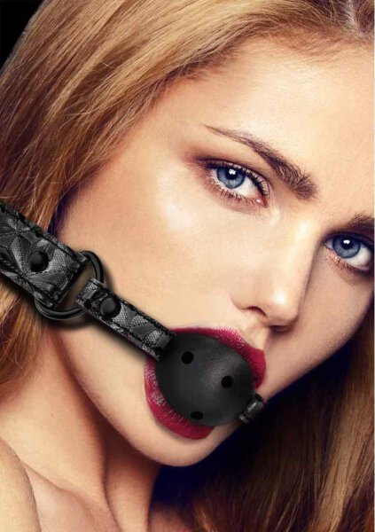 Breathable Luxury Ball Gag Black