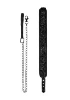 Luxury Collar with Leash Black