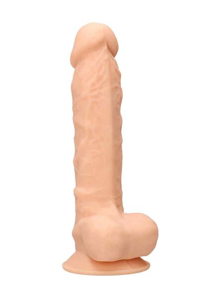 Silicone Dildo With Balls 22,8 cm Flesh